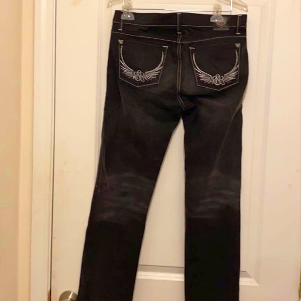 Rock & Republic men's black like new denim jeans pants size 29